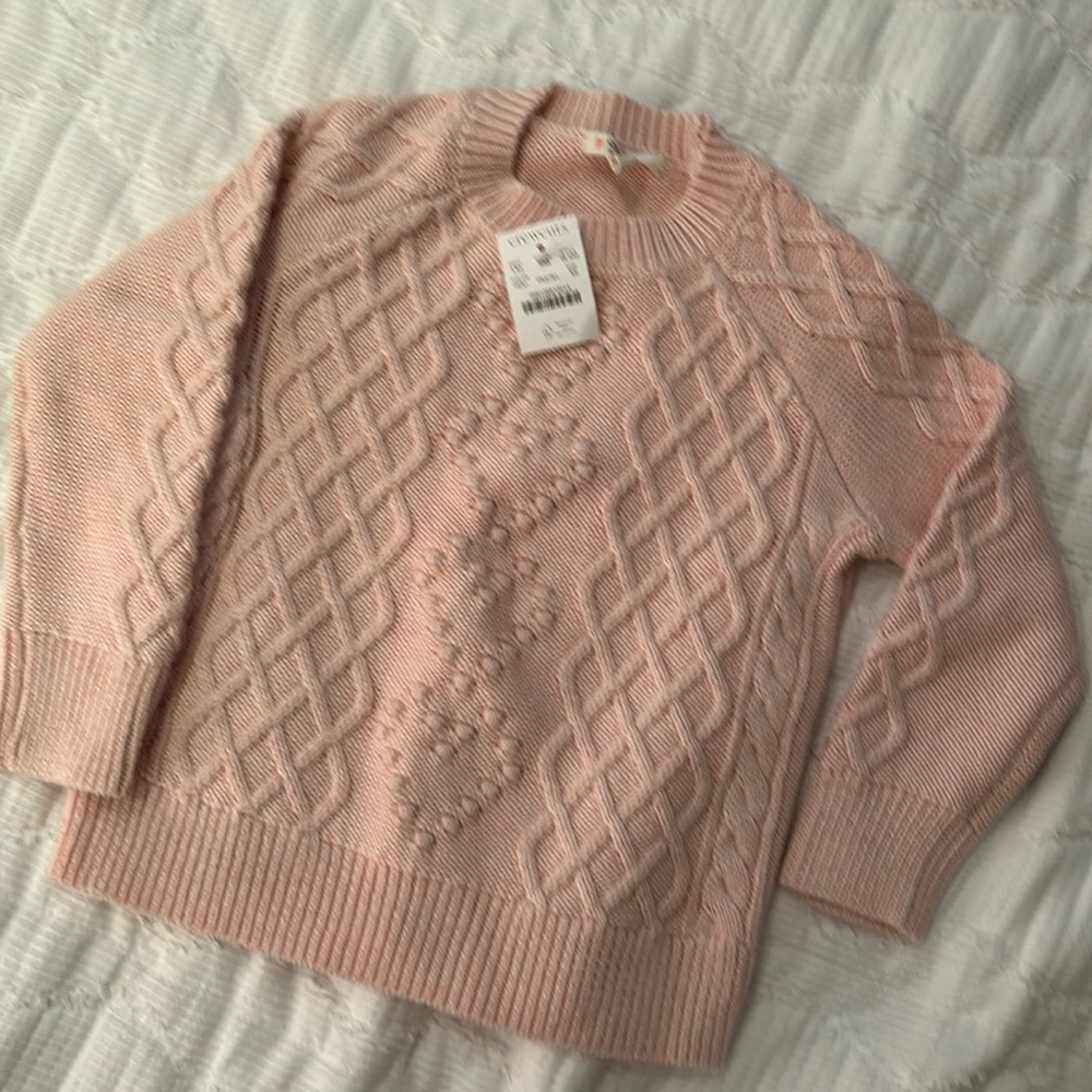 Crewcuts Light Pink Sweater Girls XS